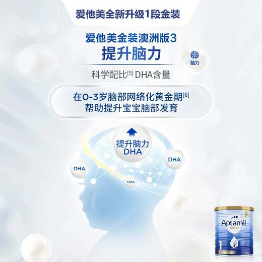 【中欧班列精选】HNMG 澳洲爱他美Karicare Aptamil奶粉 金装加强1段（0-6个月）900g    日期不断更新 商品图7