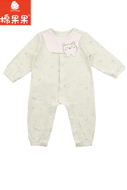 棉果果专柜同款春季新品内衣家居5A抗菌莫代尔对开连体衣M101722424713 商品图0