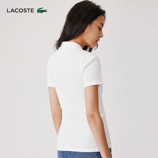 【海南专供价】Lacoste法国鳄鱼女装新款时尚百搭休闲POLO短袖DF5377-10 商品图3