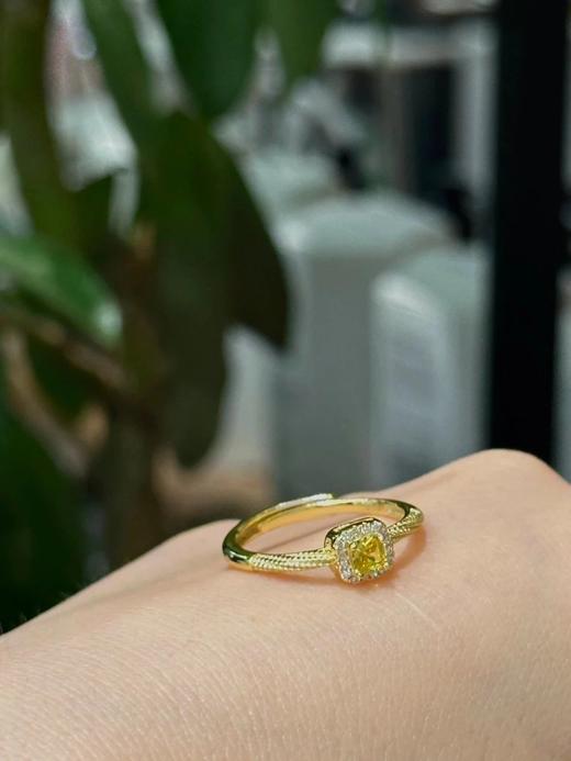 特！绝美招财金色小方糖戒指开口可调节 商品图9