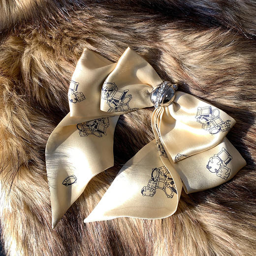 ATELIERSÓ 24SS 胶囊系列-咖啡棕蝴蝶结发饰 商品图2