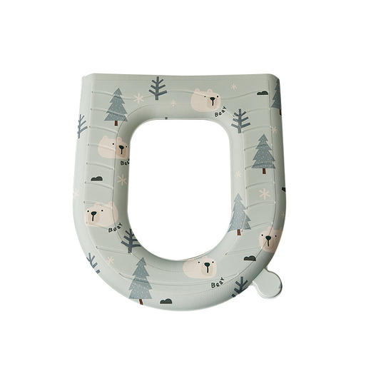 「北欧风！柔软防滑」卡通马桶垫eva马桶垫 粘贴式四季通用款可爱居家日用坐便器贴 商品图4