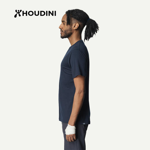 HOUDINI胡丁尼 Desoli Tee迪索丽 男款户外美利奴短袖T恤251004 商品图1