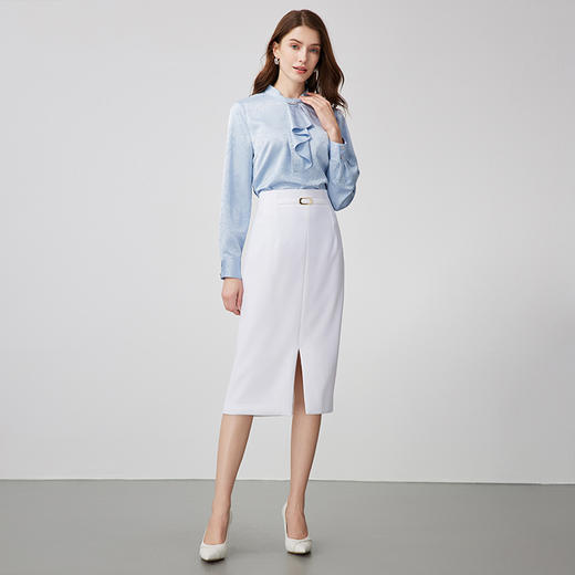 EITIE半裙春季新款开叉半身裙7306012 商品图7