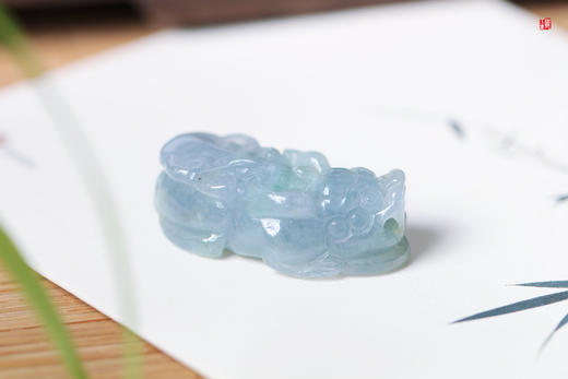 【招财纳福】翡翠貔貅吊坠 配精美挂绳 商品图1