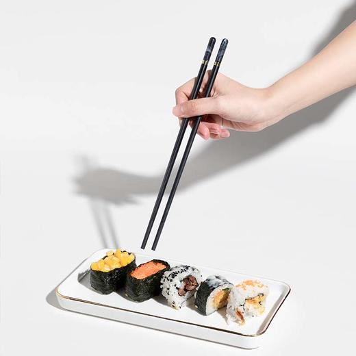 LT10-YK89064J客满多金富玉黑曜石合金筷10双装【不支持补差，非质量问题不退不换】S 商品图3