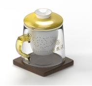 龙杯凤杯茶杯套装五粮液定制(黄色+红色) 商品图1