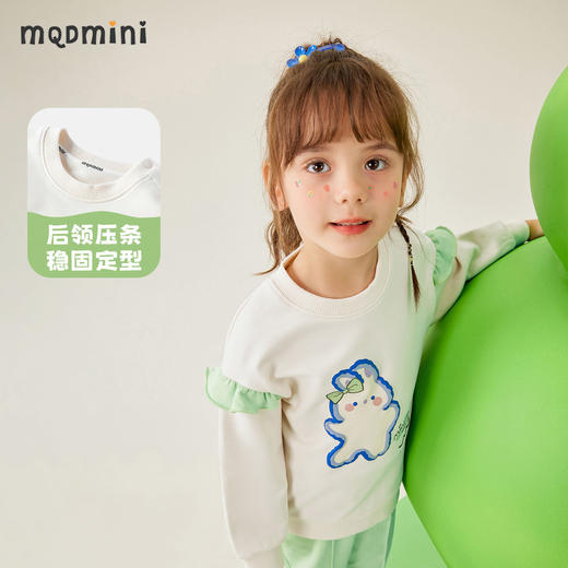 【两件套】【80-140】【MQDmini】女童套装清新休闲运动两件套（94.3%棉 5.7%氨纶） 商品图5
