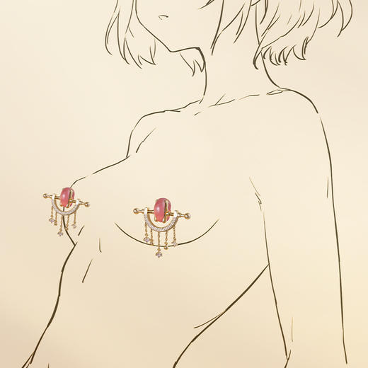 【原创】纵锦浪里星河至臻情趣珠宝乳夹 商品图2