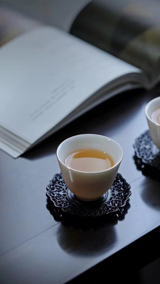 锦绣繁花°缠枝莲纹紫光檀杯垫杯托  6个/套 商品图8