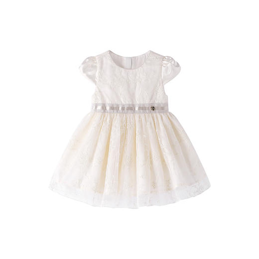 【商场同款】英氏童装连衣裙可爱公主裙女宝夏季透气蓬蓬裙小白裙 商品图4