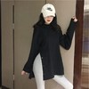 2025新款【早春韩版网红 纯色长袖t恤女】宽松开叉 春秋款女装上衣 商品缩略图1