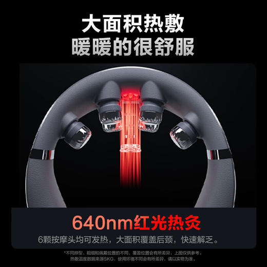 SKG颈椎按摩器G7 二代舒享款 物理推揉低频脉冲一体肩颈颈椎按摩仪便携热敷 商品图2