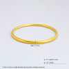 【限时克减150元元】足金999.9 【磨砂实心】古法传承面宽约3.3-3.5mm古法素圈古法光圈固口古法手镯(GFSZW00013-07)（预售产品下单后不退款不退货不换货不补差价） 商品缩略图3