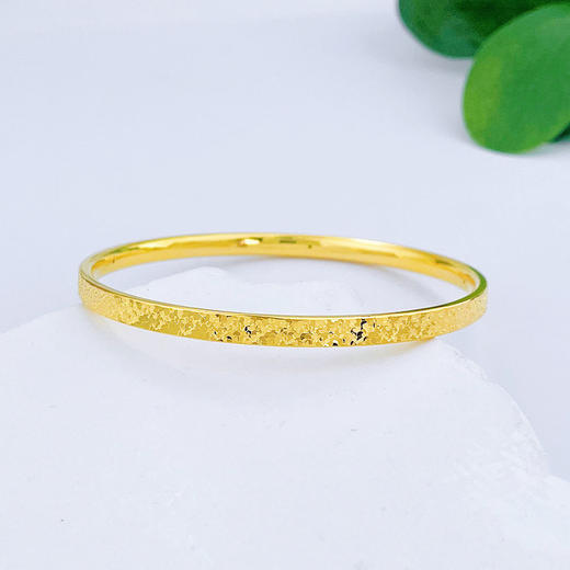 【限时克减150元】足金 #碎碎冰 #【精品】3D硬金空心CNC碎碎冰手镯固口满天繁星手镯（面宽约3.9-4.3mm）(AR3DSZ00006)（预售产品下单后不退款不退货不换货不补差价） 商品图0