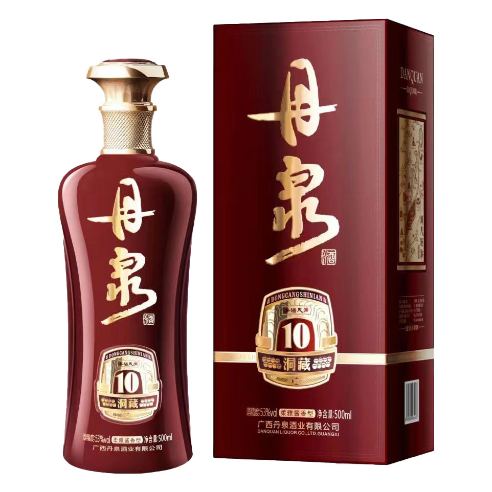 广西丹泉酒 洞藏10 53度酱香型白酒 500ml/瓶