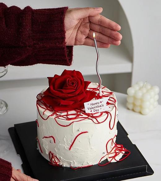 【优品系列】---【唯一的玫瑰】520、情人节，七夕、女神节、三八妇女节蛋糕 商品图0