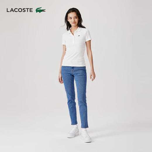 【海南专供价】Lacoste法国鳄鱼女装新款时尚百搭休闲POLO短袖DF5377-10 商品图4