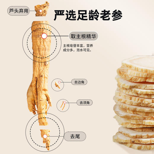 雷允上长白山原产西洋参片100g/罐（ 2-3cm） 商品图1
