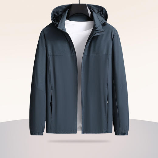 【可拆卸帽】【新款DK】大依优型大码夹克外套外套男宽松加肥加大码上衣夹克休闲 商品图1