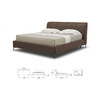 顾家家居整装 现代意式 皮艺软床KZ.B1062 黑曜 商品缩略图3