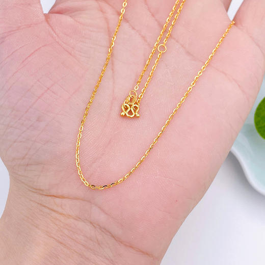 【限时克减150元】足金999 (足金999字印)5G黄金调节O字链项链(5GXL00040-02)（预售产品下单后不退款不退货不换货不补差价） 商品图2