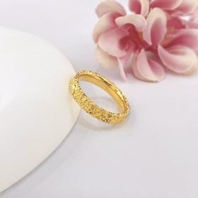 【限时克减150元】足金999.9 实心固口碎碎冰戒指碎碎冰圈戒满天繁星圈戒(AIJZ00070)（预售产品下单后不退款不退货不换货不补差价（预售产品下单后不退款不退货不换货不补差价