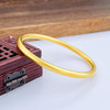 【限时克减150元】足金999.9 【油亮半空心】古法传承(面宽约4.0-4.2mm)古法光圈古法素圈固口古法手镯(GFSZW00022-08)（预售产品下单后不退款不退货不换货不补差价） 商品缩略图1