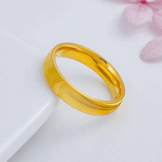 【限时克减150元】足金 【精品】3D硬金空心固口CNC波光圈戒猫眼戒指(AR3DJZ00001)（预售产品下单后不退款不退货不换货不补差（预售产品下单后不退款不退货不换货不补差 商品图1