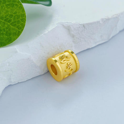 【限时7.5折】【定价黄金】足金 【精品】3D硬金六字真言转运珠手串(V3DSC00207)（预售产品下单后不退款不退货不换货不补差价）（预售产品下单后不退款不退货不换货不补差价） 商品图1