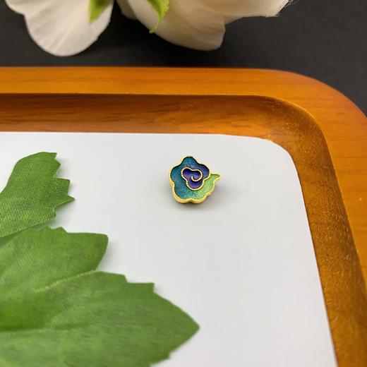 【限时7.5折】足金 古法高温烧蓝空心祥云手串配件高温珐琅手串(AKGFSC00041)（预售产品下单后不退款不退货不换货不补差价）（预售产品下单后不退款不退货不换货不补差价） 商品图1