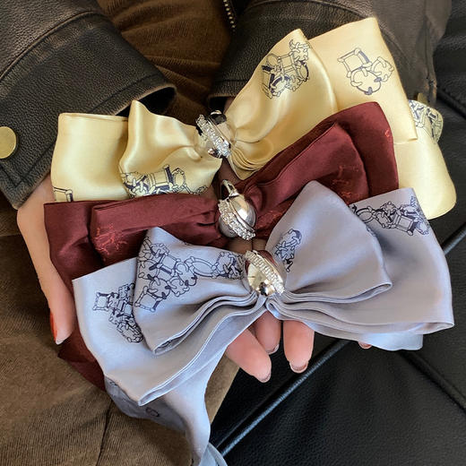 ATELIERSÓ 24SS 胶囊系列-咖啡棕蝴蝶结发饰 商品图7