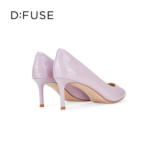 Dfuse迪芙斯2024春季新款漆皮尖头简约通勤细高跟单鞋DF41111114 商品图5