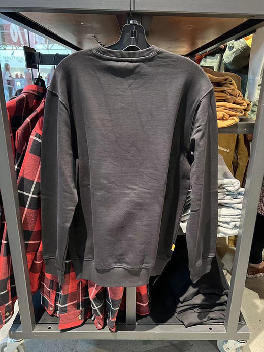 Timberland/添柏岚 男士圆领套头无帽加绒LOGO印花休闲长袖卫衣 商品图1
