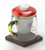 龙杯凤杯茶杯套装五粮液定制(黄色+红色) 商品缩略图0