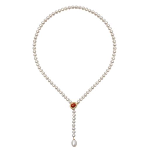 南红小团圆 经典珍珠项链3号 商品图0