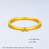 【限时克减150元】足金999 #固口戒指  #线戒 #条戒  (足金999字印)5G黄金古法空心素圈戒光圈戒线戒细戒(5GGFJZ00001)（预售产品下单后不退款不退货不换货不补差价） 商品缩略图2
