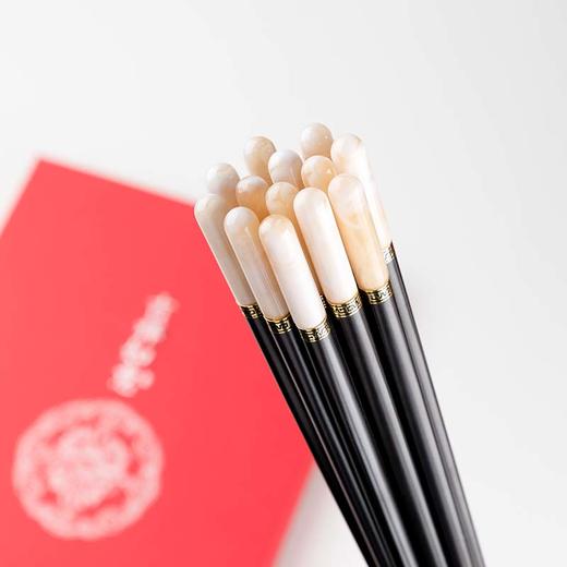 LT10-YK89061J客满多金富玉汉白玉合金筷10双装 商品图0