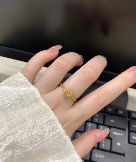 特！绝美招财金色小方糖戒指开口可调节 商品图12