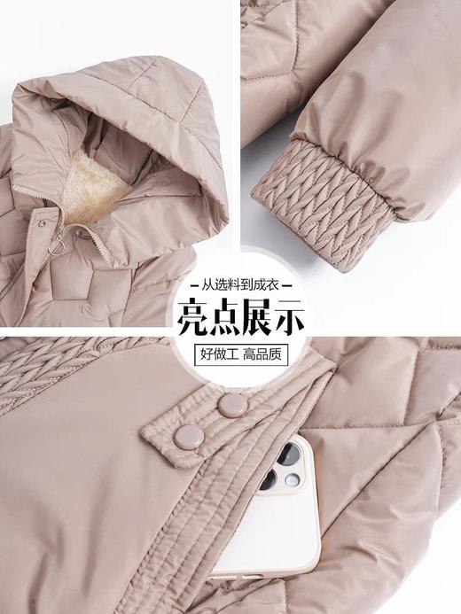 ALBB-中年妈妈冬装棉袄加绒外套2023新款中老年人女装冬季棉衣羽绒棉服 商品图5
