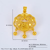 【限时克减128元】足金999 #儿童/宝宝 (足金999字印)5G黄金镂空花丝双面福字锁铃铛如意福字锁包吊坠网红锁包(5GDZ00107)（预售产品下单后不退款不退货不换货不补差价） 商品缩略图2