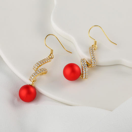 【宏艺珠宝】珠事顺利·银s925耳饰 商品图0