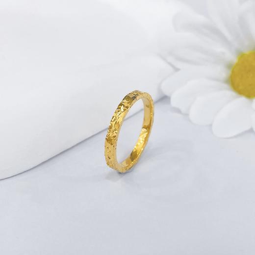 【限时克减150元】足金999.9 #碎碎冰 #小红书 【精品】固口实心碎碎冰戒指圈戒(AIJZ00076)（预售产品下单后不退款不退货不换货不补差价 商品图0