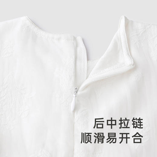 【商场同款】英氏童装连衣裙春夏新款小白裙女宝柔软透气裙子 商品图1
