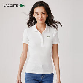【海南专供价】Lacoste法国鳄鱼女装新款时尚百搭休闲POLO短袖DF5377-10