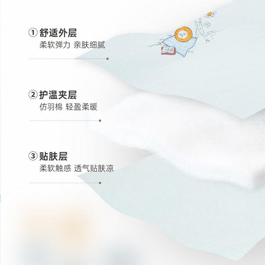 【商场同款】英氏床品婴童被子春夏空调被抑菌大豆棉凉感薄被Z 商品图3