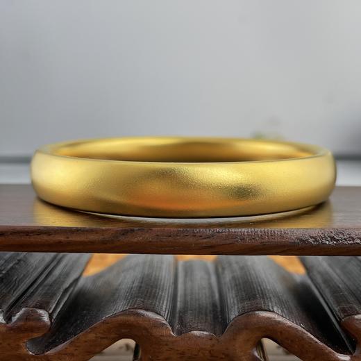 【限时克减150元】足金999 #司凤  古法空心光圈轮胎款宽面手镯(面宽约9.8-10.2mm)固口手镯(UGFSZ00086)预售产品下单后不退款不退货不换货不补差价） 商品图0