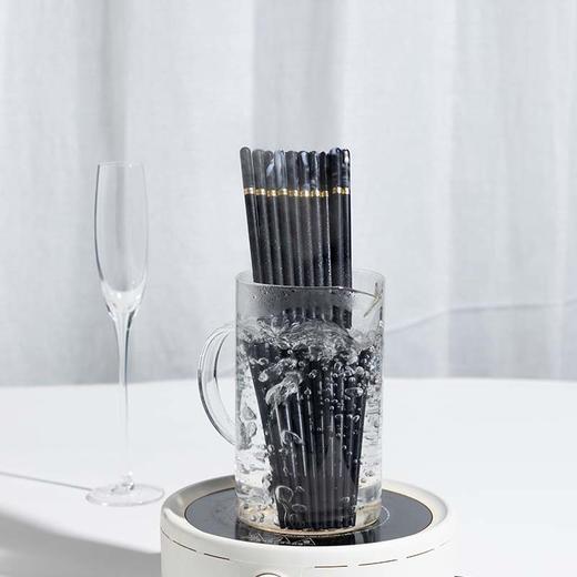 LT10-YK89064J客满多金富玉黑曜石合金筷10双装【不支持补差，非质量问题不退不换】S 商品图1