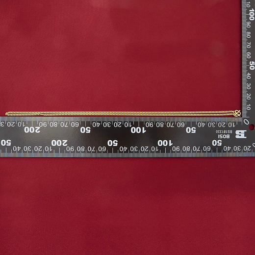 【限时克减150元】足金999.9 侧身链项链(XL00015-02)补差价）补差价）预售产品下单后不退款不退货不换货不补差价 商品图3