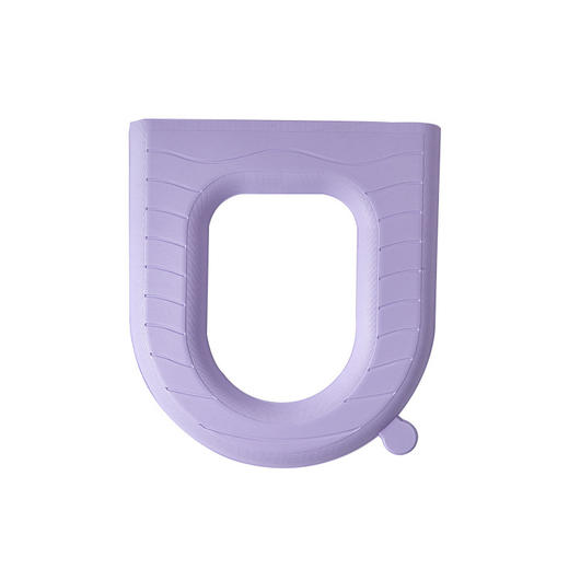 「9.9元包邮！莫兰迪色系」EVA防水粘贴式马桶坐垫 居家日用免水洗手提式坐垫四季通用座便器垫子 商品图4